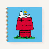 Erdnüsse | Snoopy & Woodstock Doghouse Notizblock (Vorderseite)