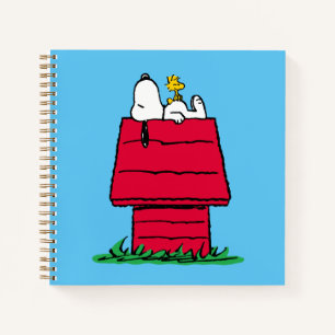 Erdnüsse   Snoopy & Woodstock Doghouse Notizblock