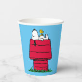 Erdnüsse | Snoopy & Woodstock Doghouse Pappbecher (Vorderseite)