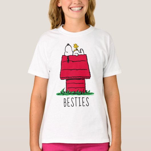 Erdnüsse | Snoopy & Woodstock Doghouse T-Shirt (Vorderseite)