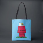 Erdnüsse | Snoopy & Woodstock Doghouse Tasche<br><div class="desc">Karo dieses lustige Design aus Erdnüssen mit Snoopy und Woodstock.</div>