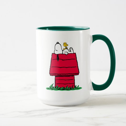 Erdnüsse | Snoopy & Woodstock Doghouse Tasse (Rechts)