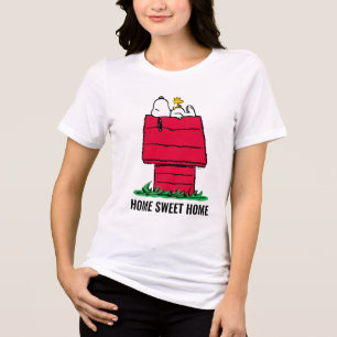 Erdnüsse   Snoopy & Woodstock Doghouse Tri-Blend Shirt