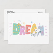 Erdnüsse | Snoopy & Woodstock Dream Postkarte (Vorne/Hinten)