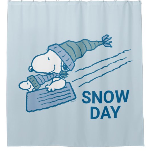 Erdnüsse | Snoopy & Woodstock Duschvorhang (Vorderseite)