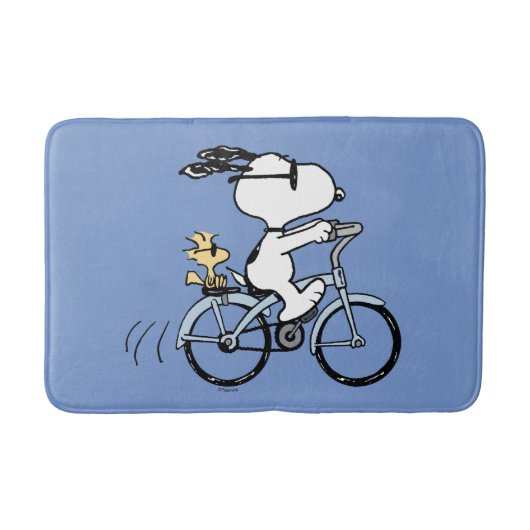 Erdnüsse | Snoopy & Woodstock Fahrrad Badematte (Vorderseite)