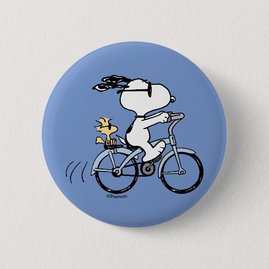 Erdnüsse | Snoopy & Woodstock Fahrrad Button (Vorderseite)