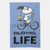 Erdnüsse | Snoopy & Woodstock Fahrrad Geschirrtuch (Vertikal)