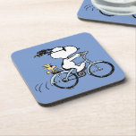 Erdnüsse | Snoopy & Woodstock Fahrrad Getränkeuntersetzer<br><div class="desc">Karo in diesem phantastischen Erdnussdesign mit Snoopy und Woodstock.</div>