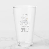 Erdnüsse | Snoopy & Woodstock Fahrrad Glas (Rückseite)
