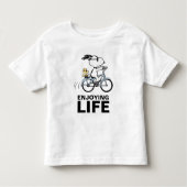 Erdnüsse | Snoopy & Woodstock Fahrrad Kleinkind T-shirt (Vorderseite)
