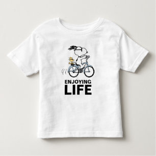 Erdnüsse   Snoopy & Woodstock Fahrrad Kleinkind T-shirt