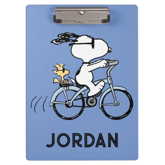 Erdnüsse | Snoopy & Woodstock Fahrrad Klemmbrett (Vorderseite)