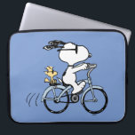 Erdnüsse | Snoopy & Woodstock Fahrrad Laptopschutzhülle<br><div class="desc">Karo in diesem phantastischen Erdnussdesign mit Snoopy und Woodstock.</div>
