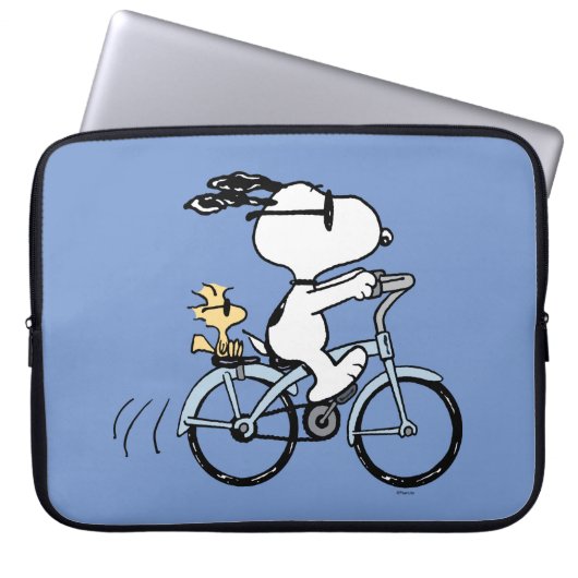 Erdnüsse | Snoopy & Woodstock Fahrrad Laptopschutzhülle (Vorderseite)