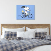 Erdnüsse | Snoopy & Woodstock Fahrrad Leinwanddruck (Insitu (Schlafzimmer))