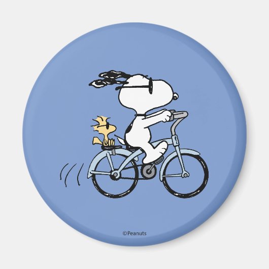 Erdnüsse | Snoopy & Woodstock Fahrrad Magnet (Vorne)