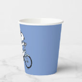 Erdnüsse | Snoopy & Woodstock Fahrrad Pappbecher (Links)