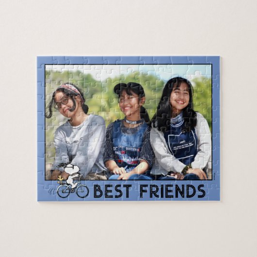 Erdnüsse | Snoopy & Woodstock Fahrrad Puzzle (Horizontal)