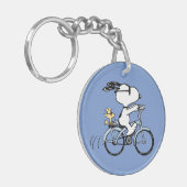Erdnüsse | Snoopy & Woodstock Fahrrad Schlüsselanhänger (Vorderseite links)