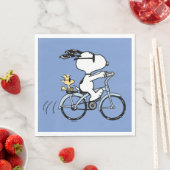 Erdnüsse | Snoopy & Woodstock Fahrrad Serviette (Beispiel)