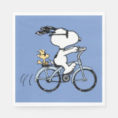 Erdnüsse | Snoopy & Woodstock Fahrrad Serviette (Vorderseite)