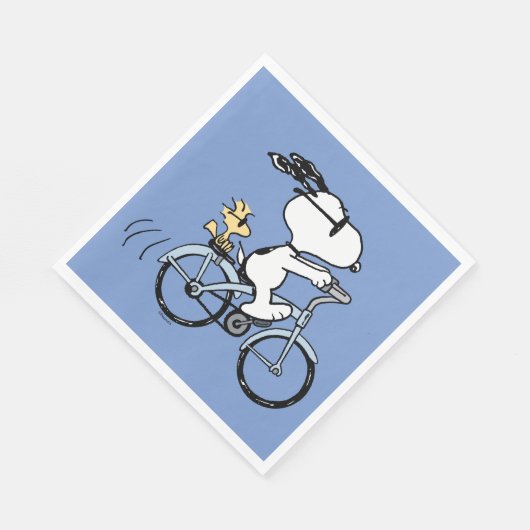 Erdnüsse | Snoopy & Woodstock Fahrrad Serviette (Ecke)