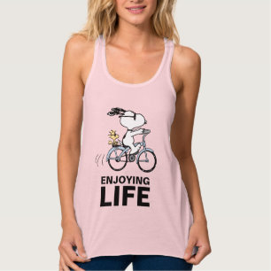 Erdnüsse   Snoopy & Woodstock Fahrrad Tank Top