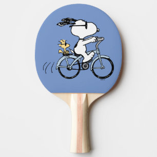 Erdnüsse   Snoopy & Woodstock Fahrrad Tischtennis Schläger