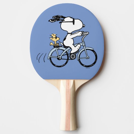 Erdnüsse | Snoopy & Woodstock Fahrrad Tischtennis Schläger (Vorderseite)