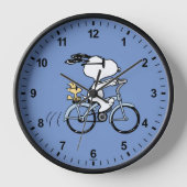 Erdnüsse | Snoopy & Woodstock Fahrrad Uhr (Vorderseite)