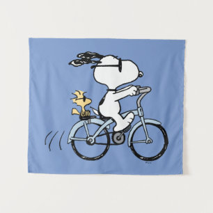 Erdnüsse   Snoopy & Woodstock Fahrrad Wandteppich