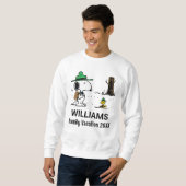 Erdnüsse | Snoopy & Woodstock Familienurlaub Sweatshirt (Vorne ganz)