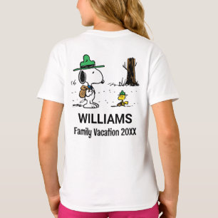 Erdnüsse Snoopy & Woodstock Familienurlaub T-Shirt