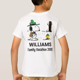 Erdnüsse Snoopy & Woodstock Familienurlaub T-Shirt
