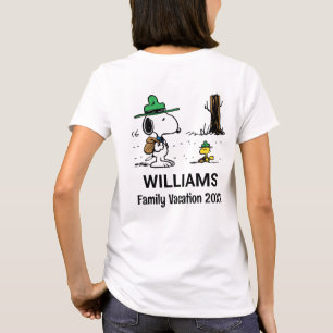 Erdnüsse Snoopy & Woodstock Familienurlaub T-Shirt