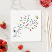Erdnüsse | Snoopy & Woodstock Feriendekoration Serviette (Beispiel)