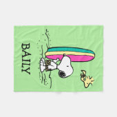 Erdnüsse | Snoopy & Woodstock Fleecedecke (Vorderseite (Horizontal))