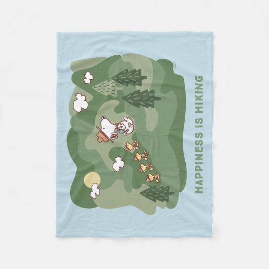 Erdnüsse | Snoopy & Woodstock Fleecedecke (Vorderseite)