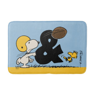 Erdnüsse   Snoopy & Woodstock Football Badematte