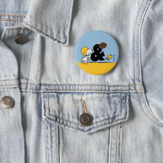Erdnüsse | Snoopy & Woodstock Football Button (Beispiel)