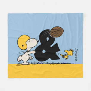 Erdnüsse   Snoopy & Woodstock Football Fleecedecke