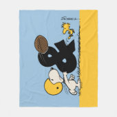 Erdnüsse | Snoopy & Woodstock Football Fleecedecke (Vorderseite)
