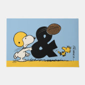 Erdnüsse | Snoopy & Woodstock Football Fußmatte (Vorderseite)