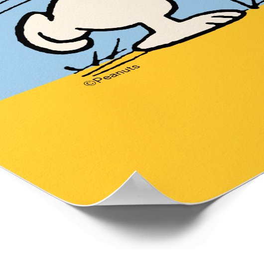 Erdnüsse | Snoopy & Woodstock Football Poster (Ecke)