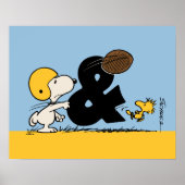 Erdnüsse | Snoopy & Woodstock Football Poster (Vorne)