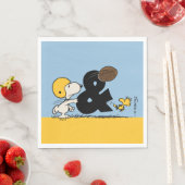 Erdnüsse | Snoopy & Woodstock Football Serviette (Beispiel)