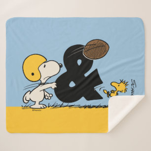Erdnüsse   Snoopy & Woodstock Football Sherpadecke