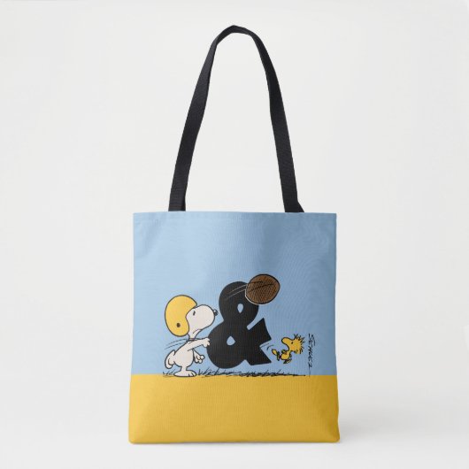 Erdnüsse | Snoopy & Woodstock Football Tasche (Vorderseite)
