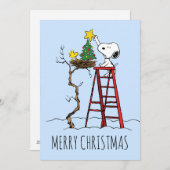 Erdnüsse | Snoopy & Woodstock | Fotos hinzufügen Feiertagskarte (Vorne/Hinten)